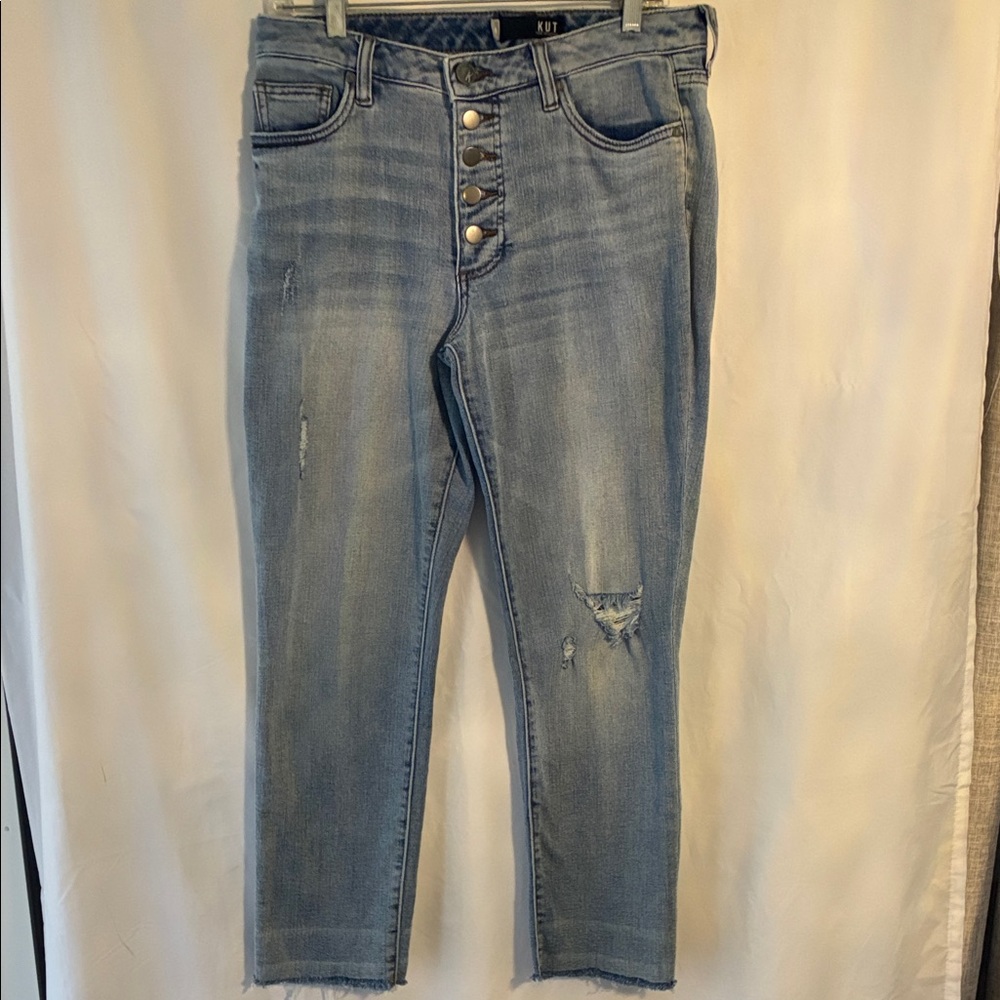 Kut from the Kloth from the Kloth Light Blue Distressed women’s Jeans